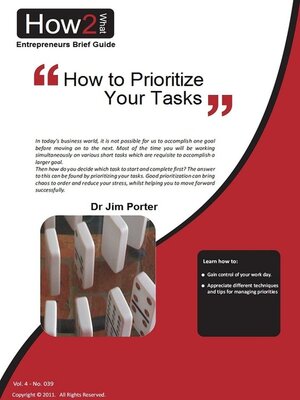 cover image of How to Prioritize Your Tasks